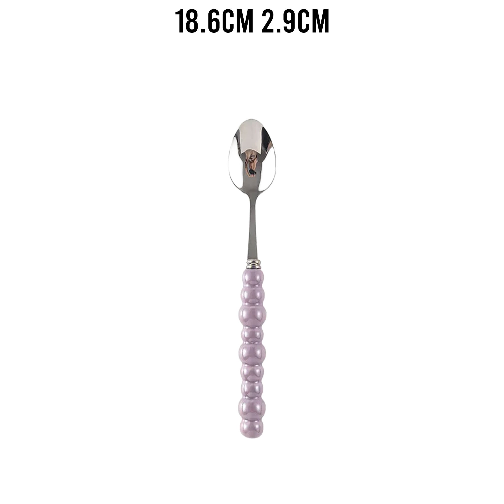 Ceramic Pearl Handle Cutlery Set – Knife, Fork & Spoons
