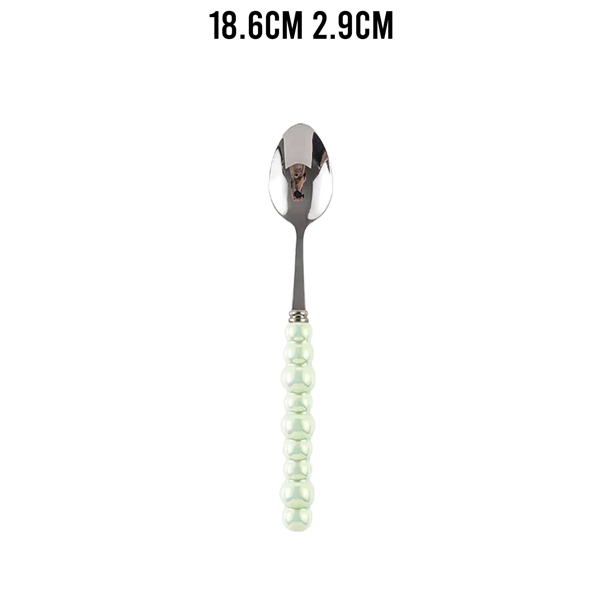 Ceramic Pearl Handle Cutlery Set – Knife, Fork & Spoons