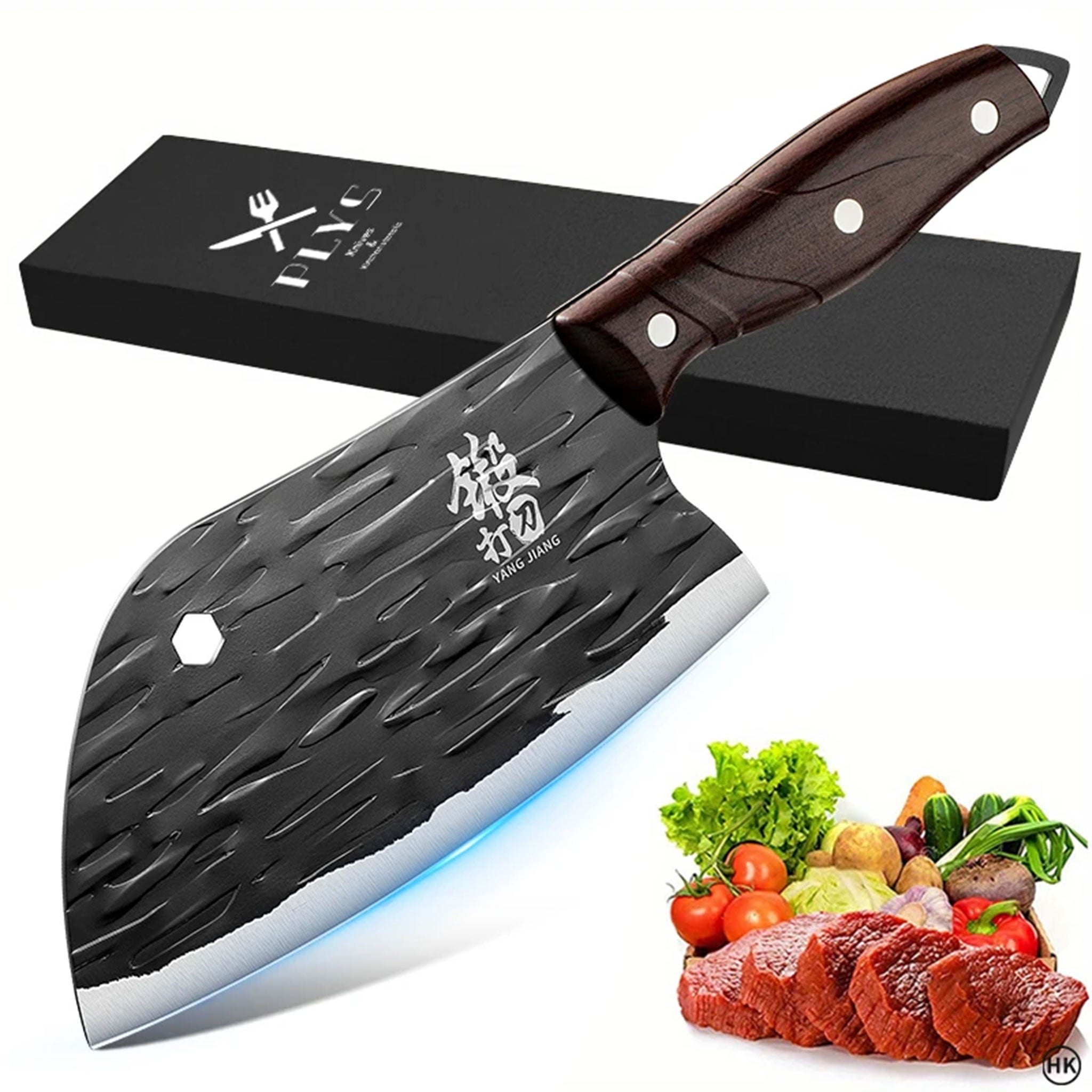 Chef’s Forged Slicing & Meat Cleaver – Small Household Kitchen Knife