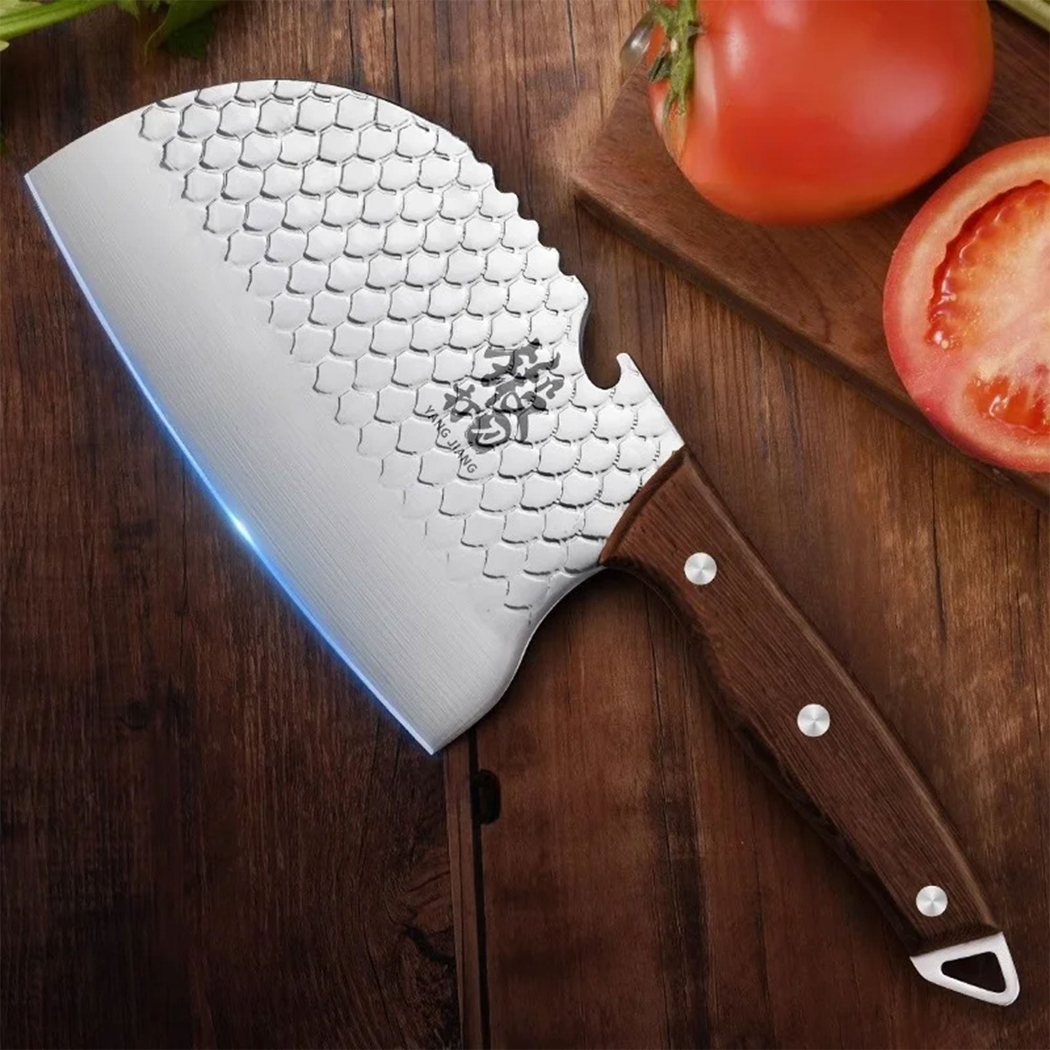 Chefs Forged Slicing Meat Cleaver Small Household Kitchen Knife