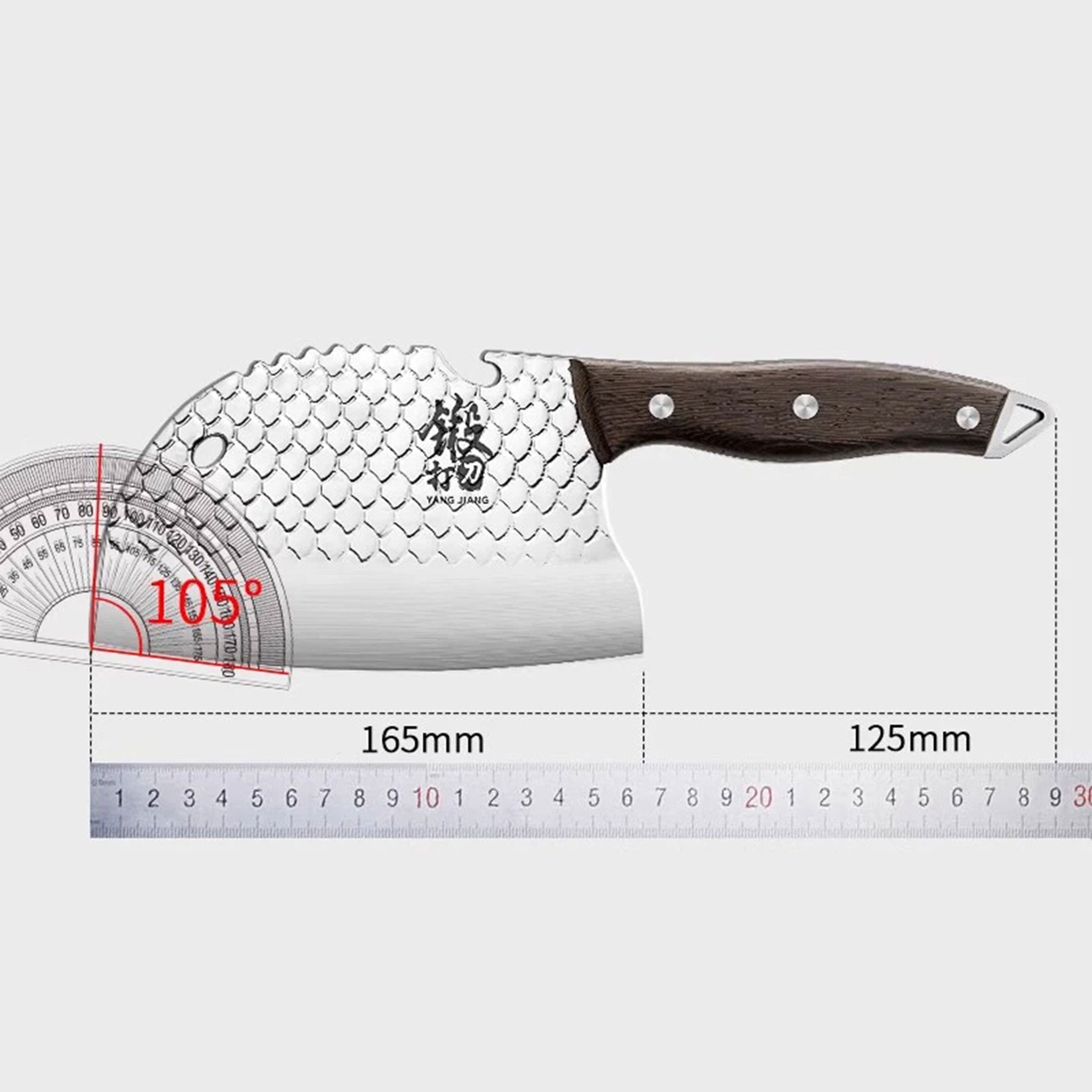 Chefs Forged Slicing Meat Cleaver Small Household Kitchen Knife