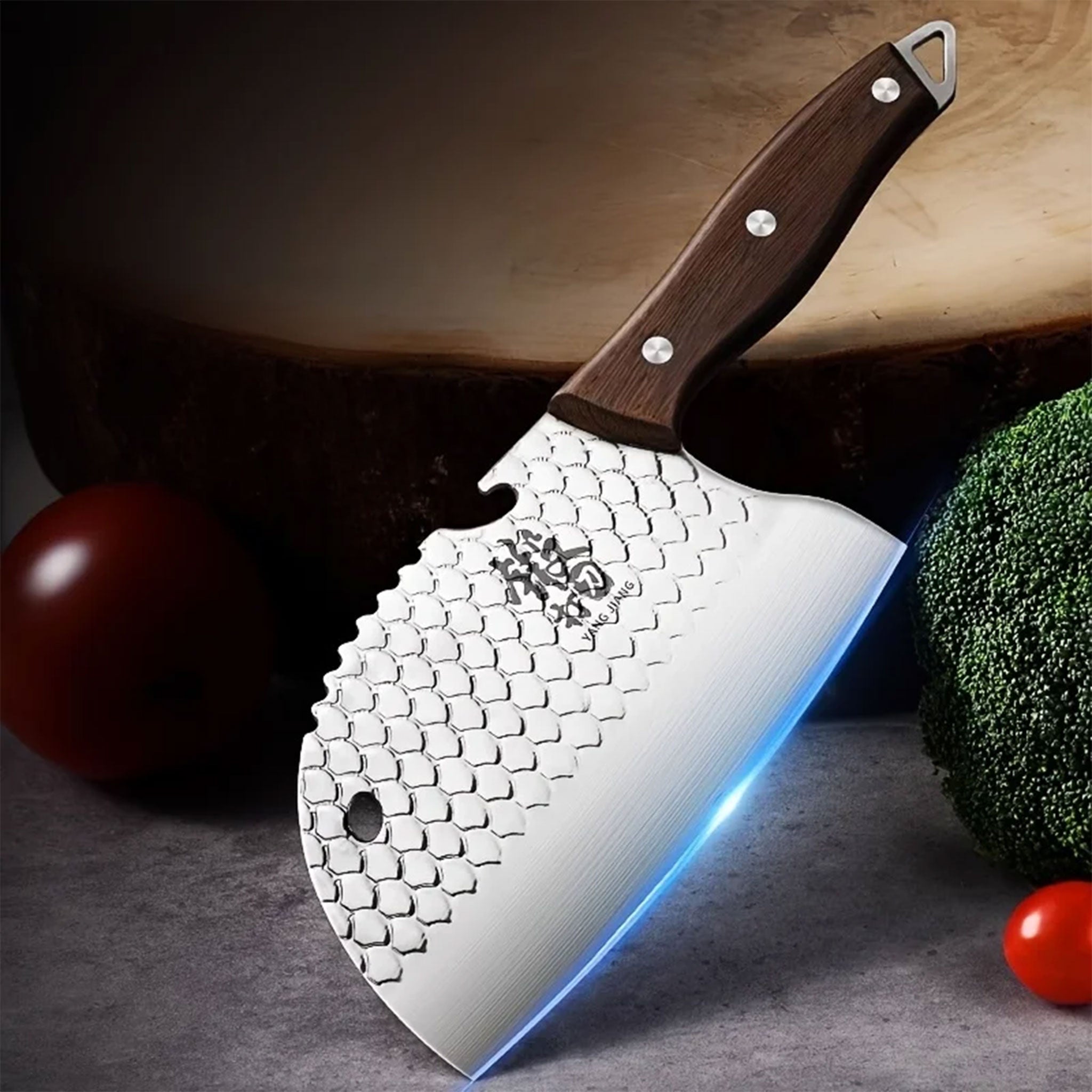 Chefs Forged Slicing Meat Cleaver Small Household Kitchen Knife