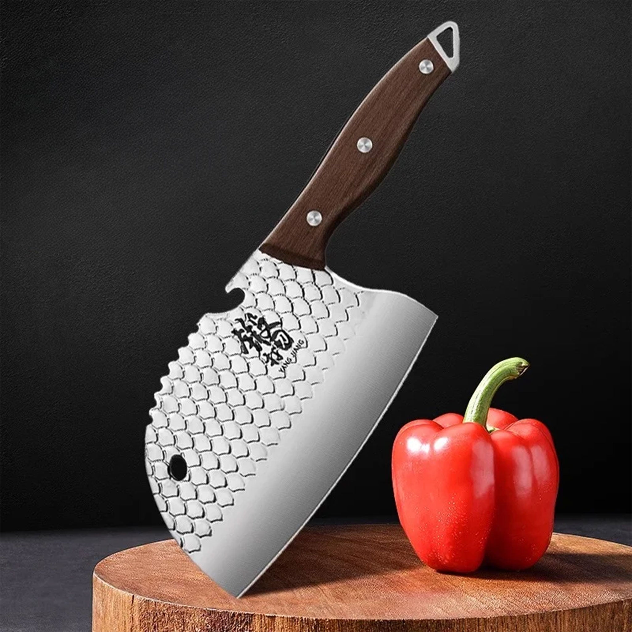 Chefs Forged Slicing Meat Cleaver Small Household Kitchen Knife