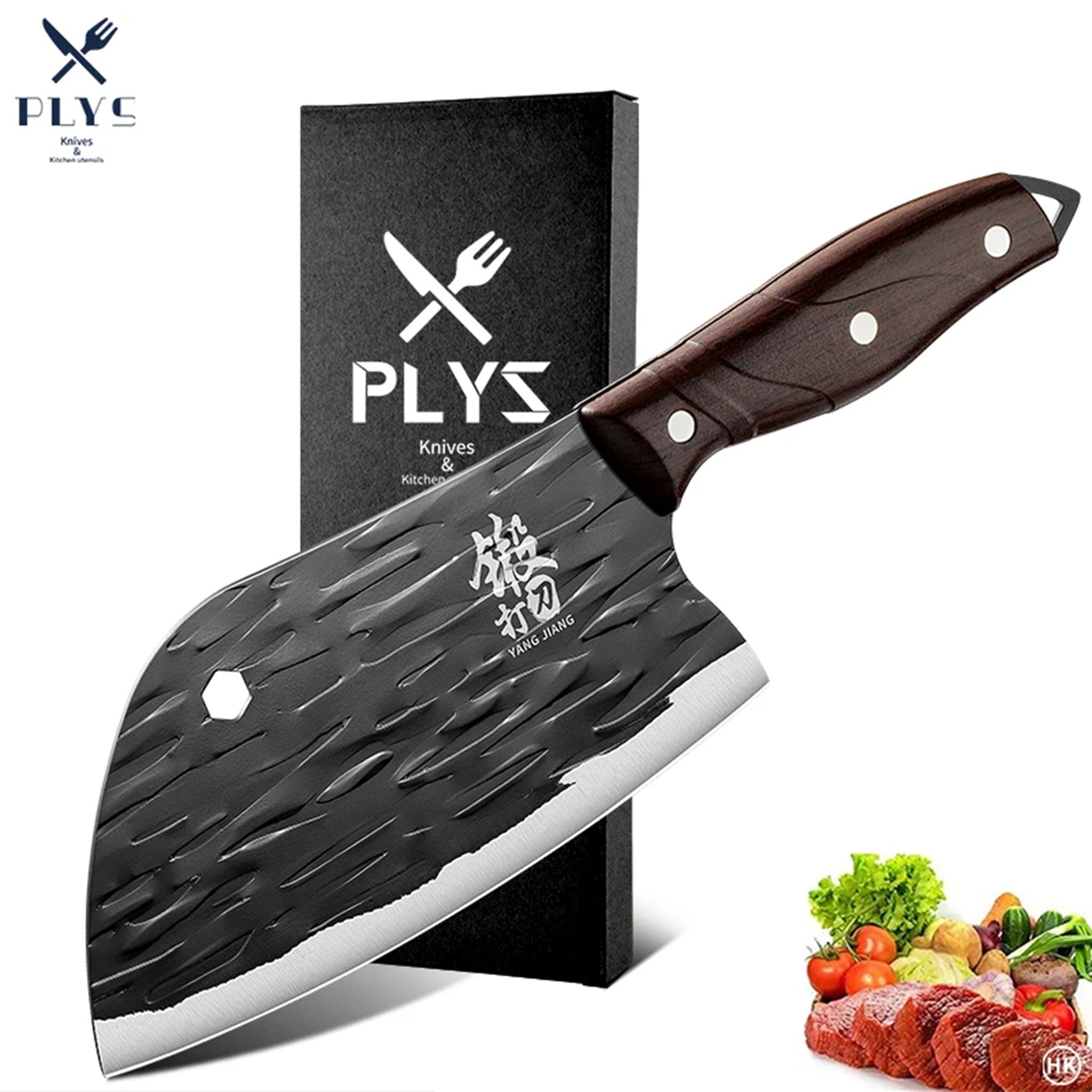 Chef’s Forged Slicing & Meat Cleaver – Small Household Kitchen Knife
