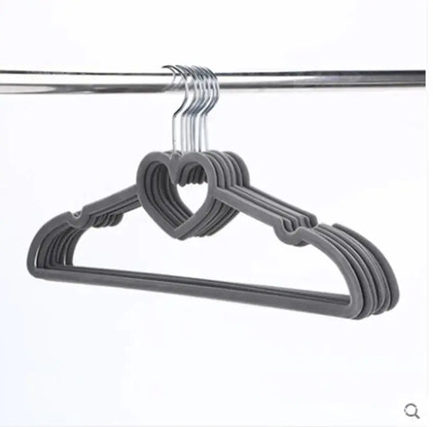 10pcs/Lot Hanger Clothing Store Coat 30cm/ 42cm Velvet Clothes Hangers Hooks  Adult/Child Clothes Hangers Rack Dress Hook Black