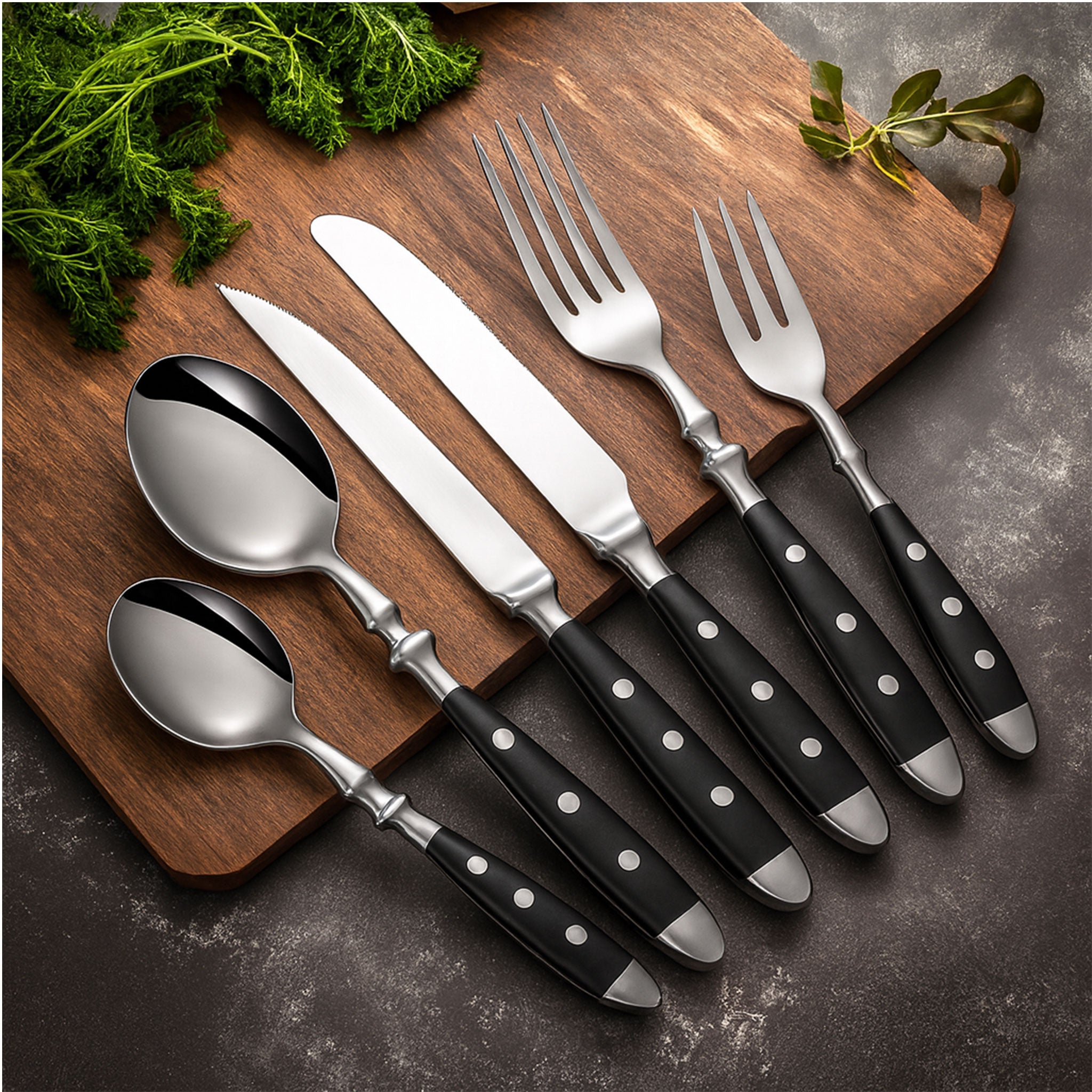 Classic Elegant Stainless Steel Cutlery Set