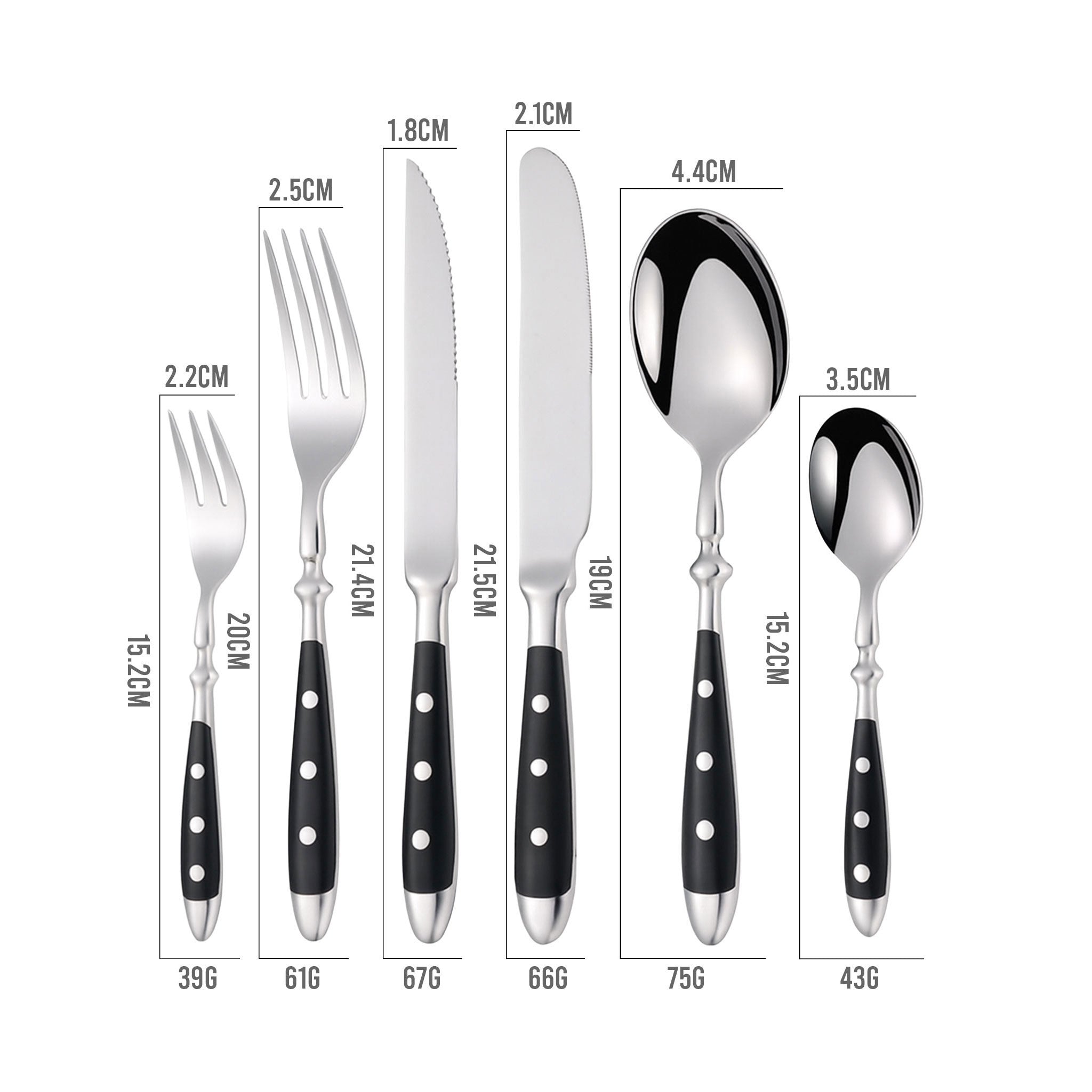 Classic Western Stainless Steel Cutlery Set