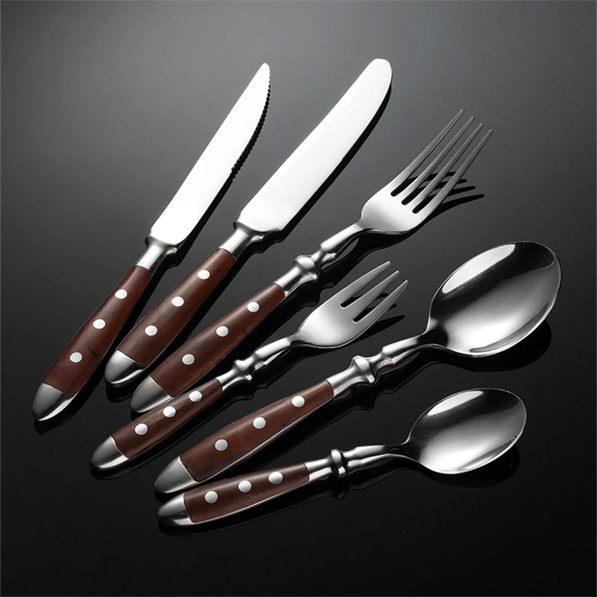 Classic Western Starpoint Stainless Steel Cutlery Set – Knife, Fork & Spoon