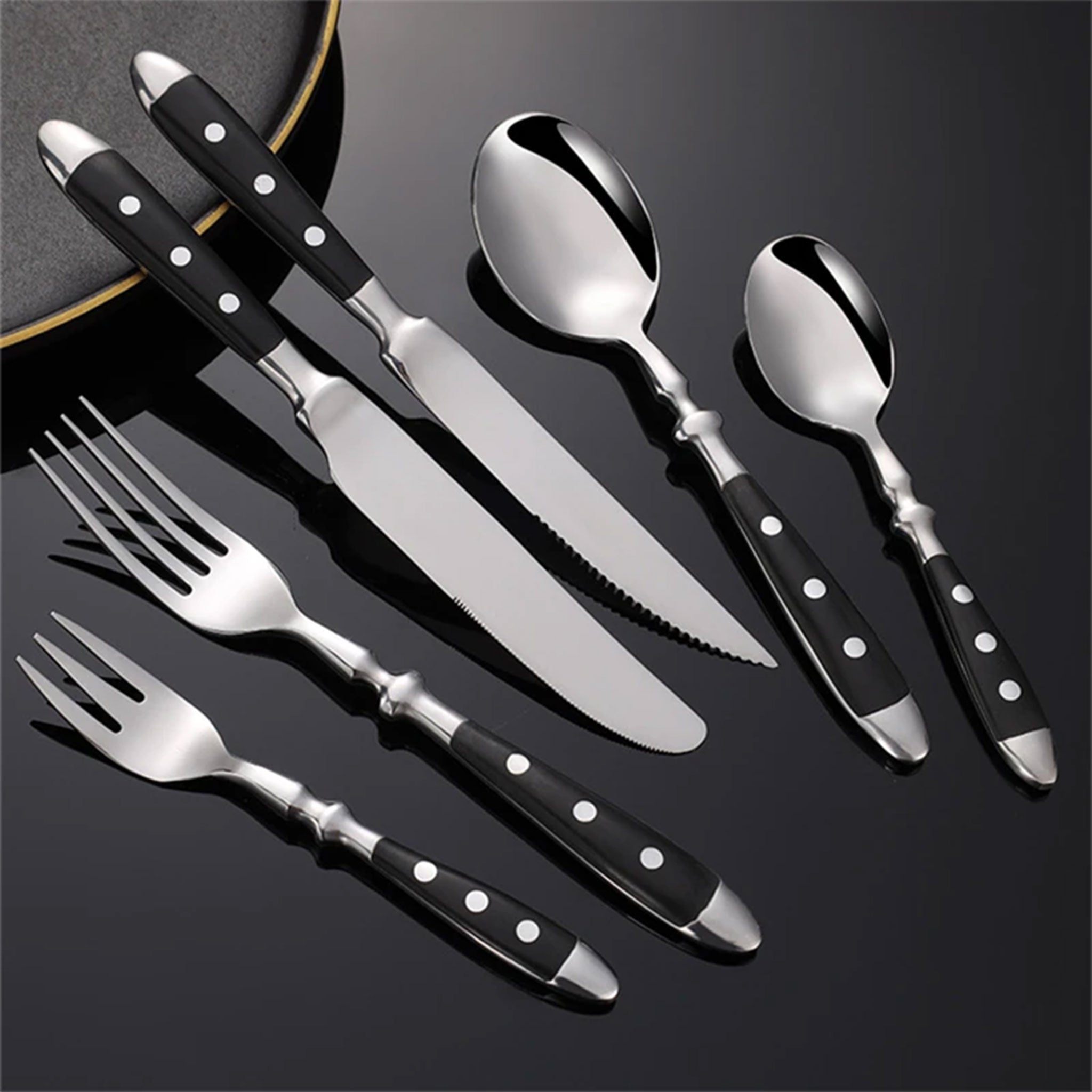 Classic Western Starpoint Stainless Steel Cutlery Set – Knife, Fork & Spoon