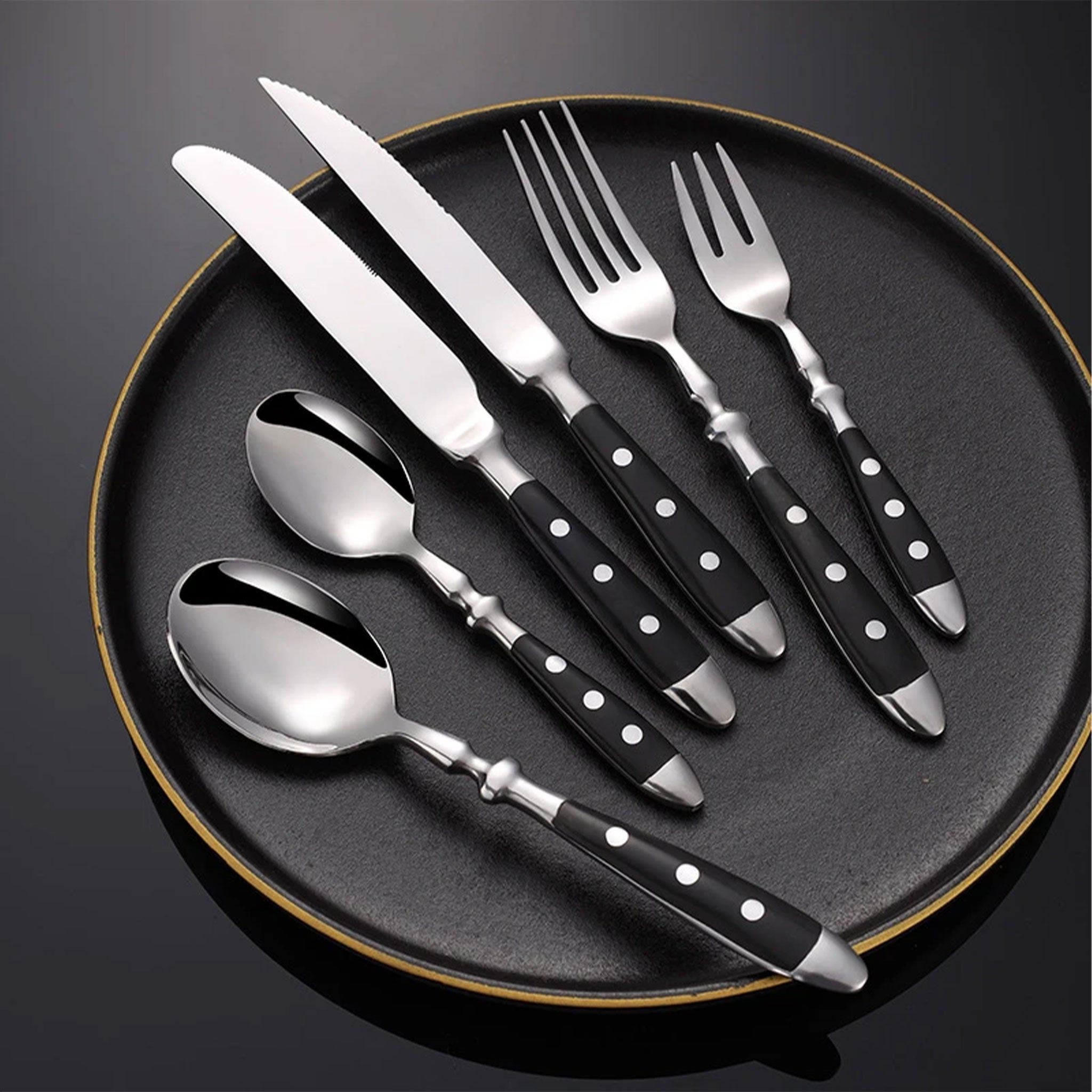 Classic Western Starpoint Stainless Steel Cutlery Set – Knife, Fork & Spoon