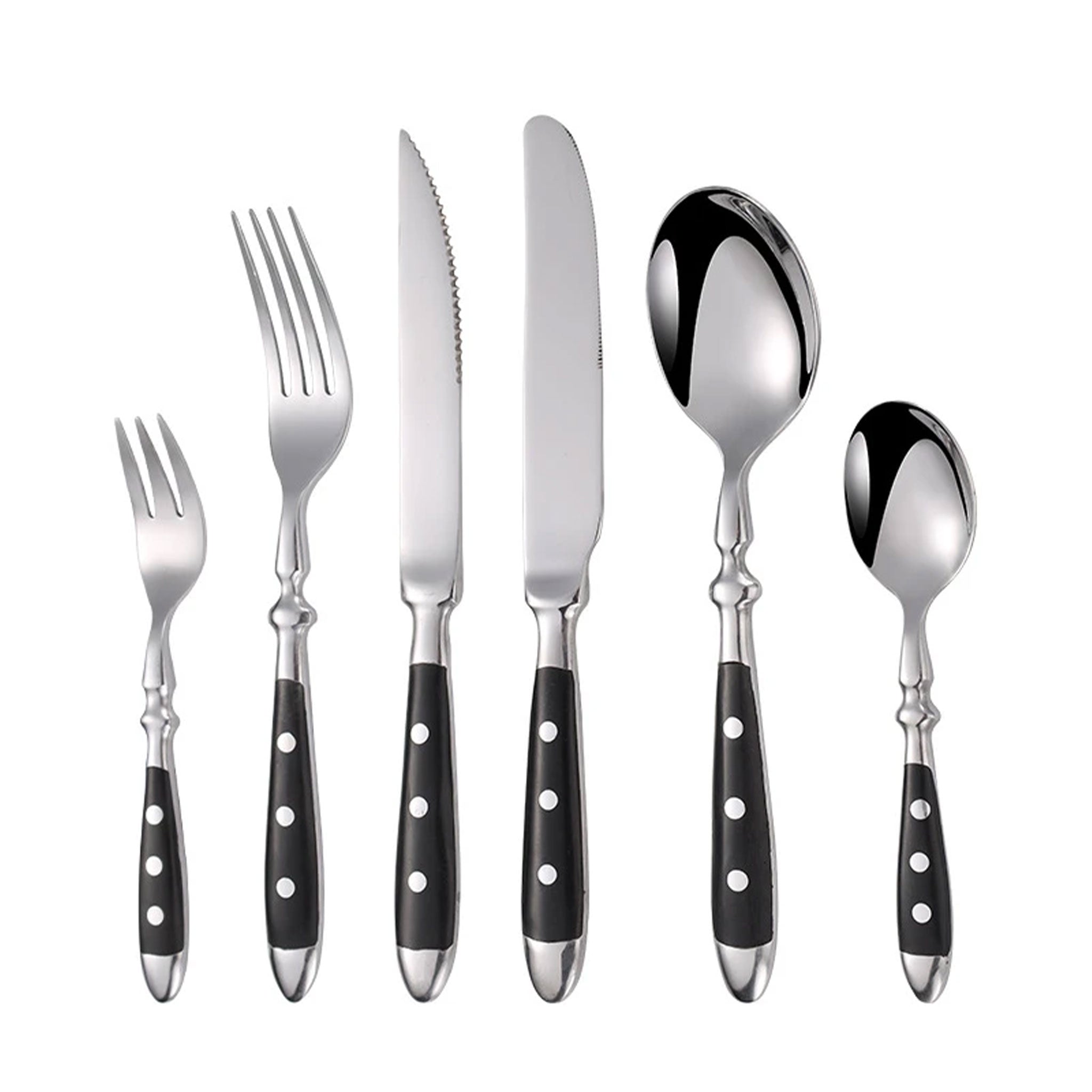 Classic Western Starpoint Stainless Steel Cutlery Set – Knife, Fork & Spoon