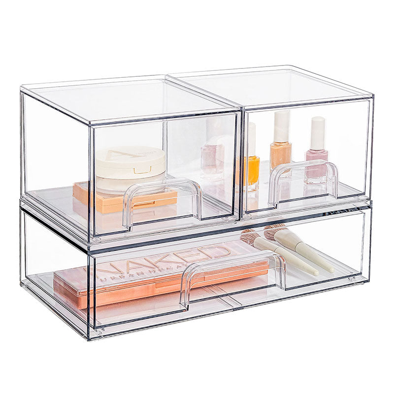 Clear Stackable Makeup Storage Organizer