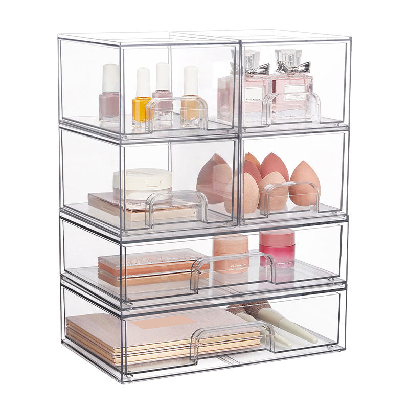 Clear Stackable Makeup Storage Organizer