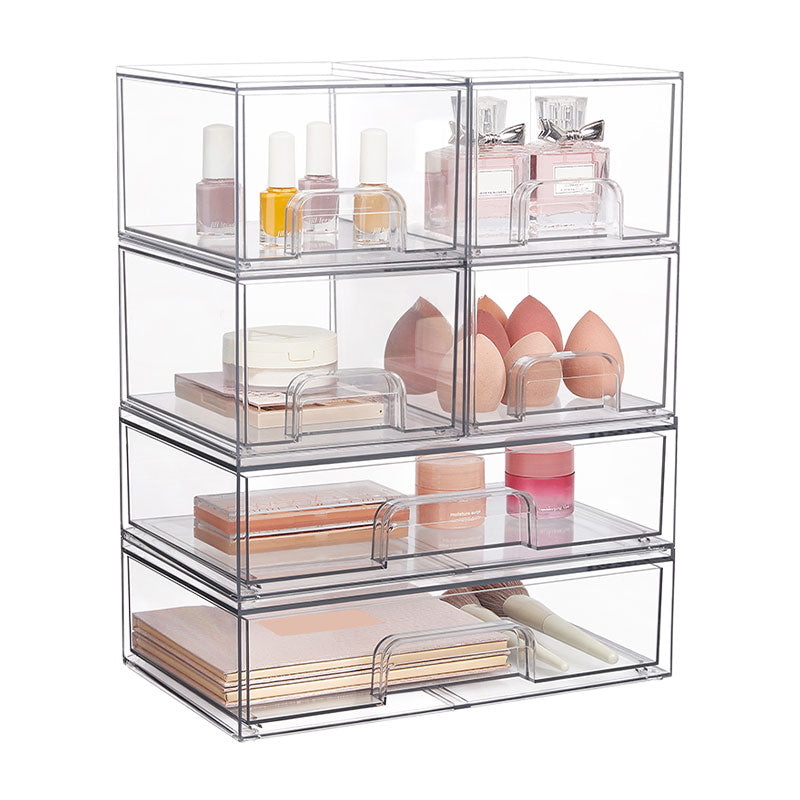 Clear Stackable Makeup Storage Organizer
