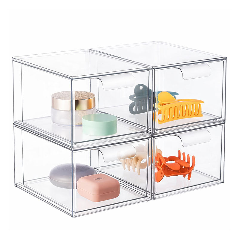 Clear Stackable Makeup Storage Organizer