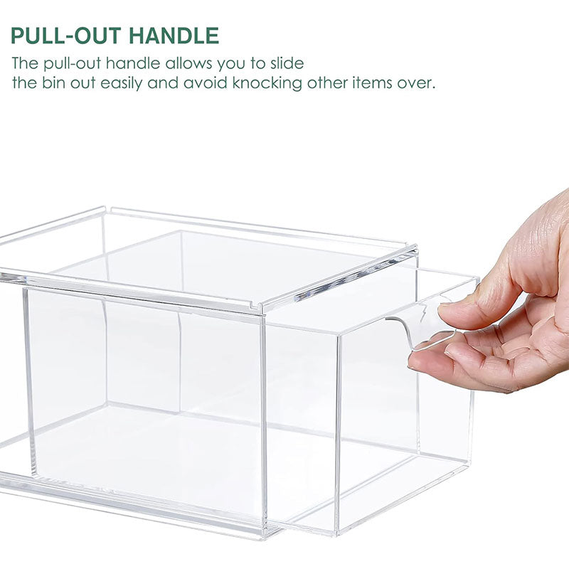 Clear Stackable Makeup Storage Organizer