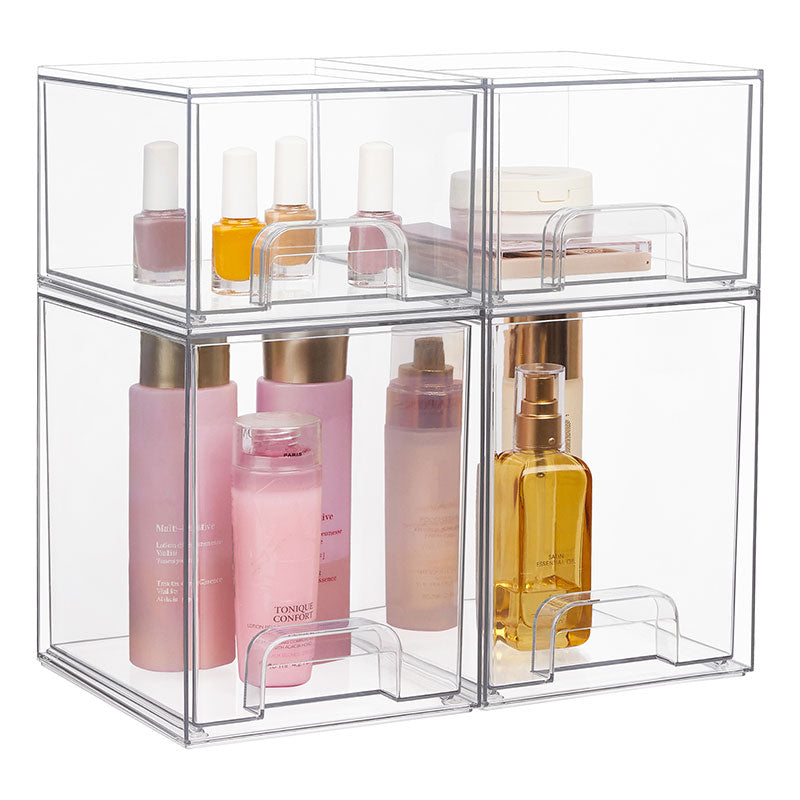 Clear Stackable Makeup Storage Organizer