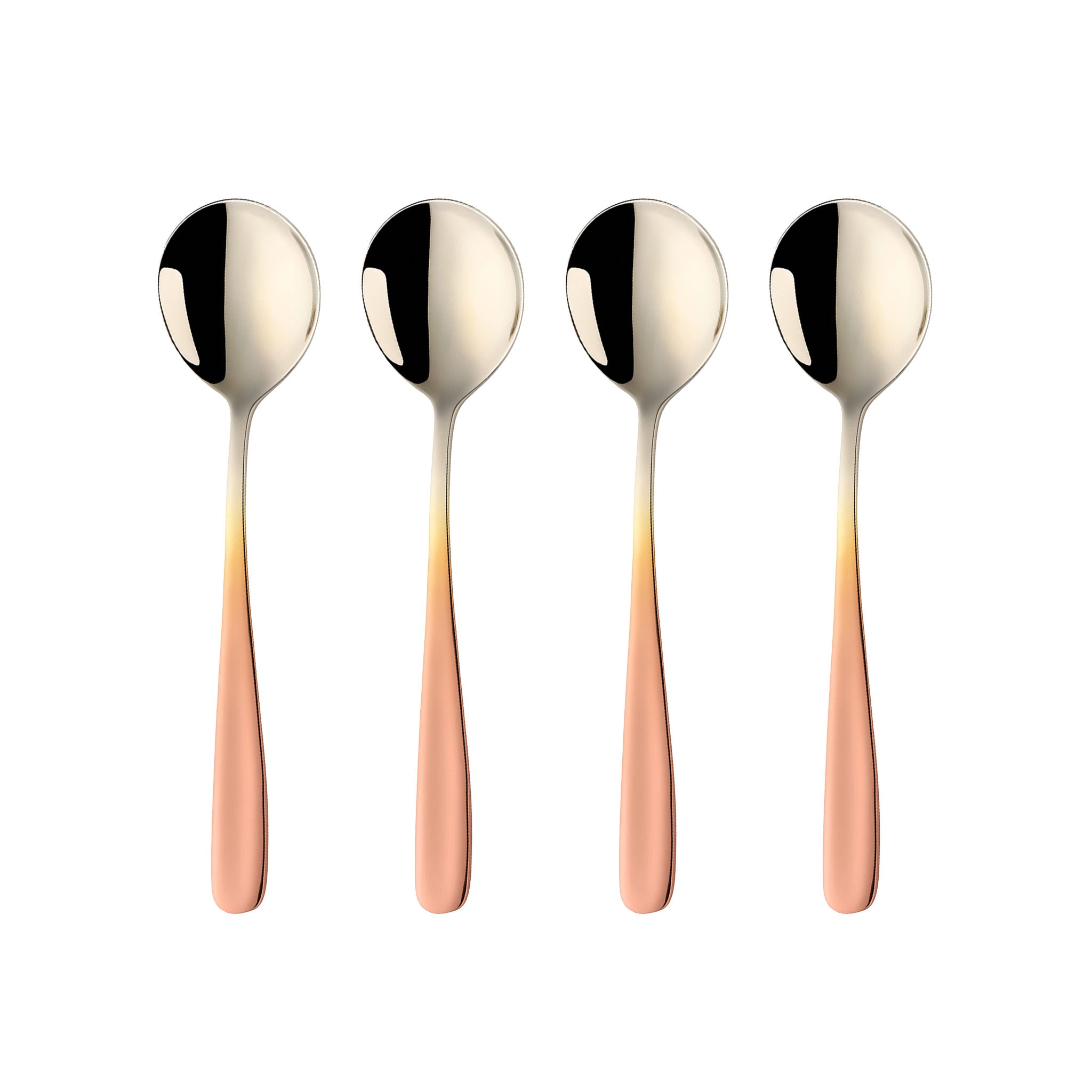 Colorful Stainless Steel Round Serving Spoon – Coffee, Dessert & Ice Cream