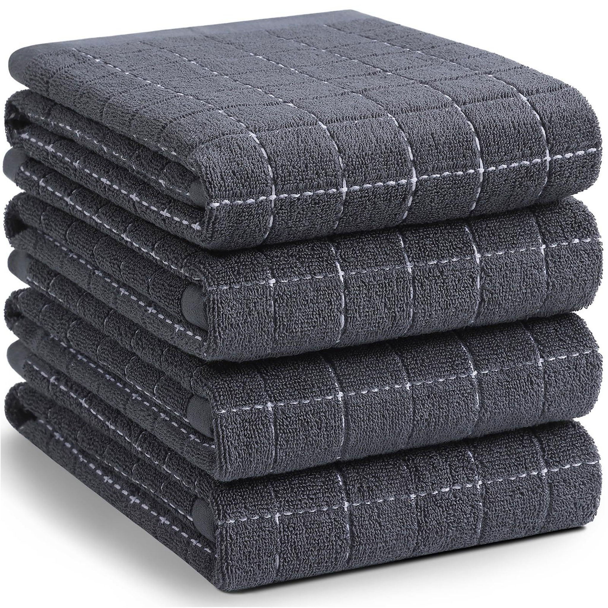 Cotton Kitchen Towel Set – Absorbent Quick-Dry Dish, Hand & Tea Towels