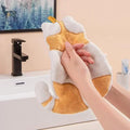 Cute Cat Hand Towel for Child Super Absorbent Microfiber Kitchen Towel High-efficiency Tableware Cleaning Towel Kitchen Tools wiktra