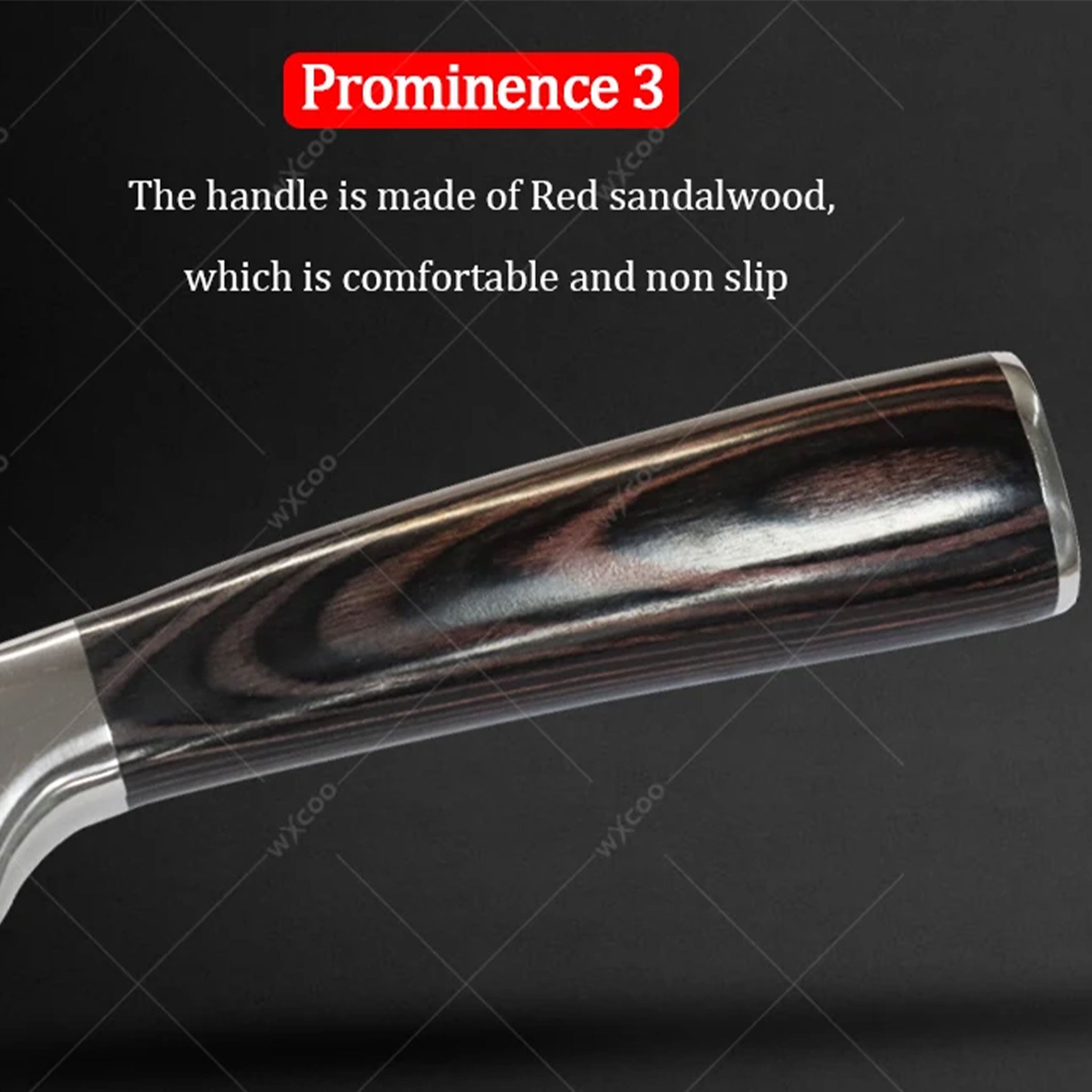 Damascus Laser Pattern Japanese Kitchen Knife Set – Chef & Santoku with Wooden Handles