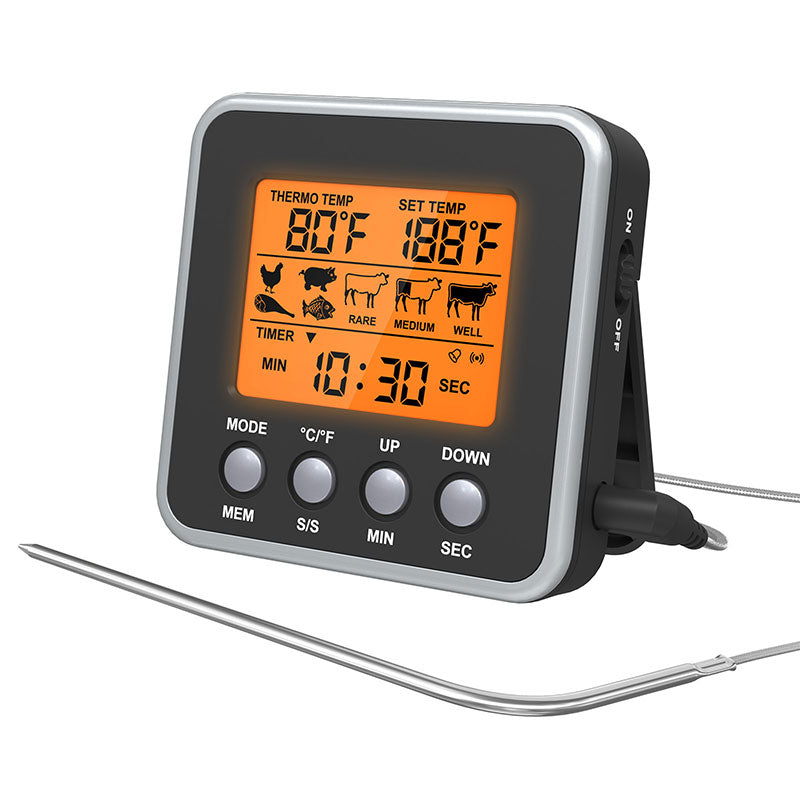 Digital BBQ Meat Thermometer with LCD Display