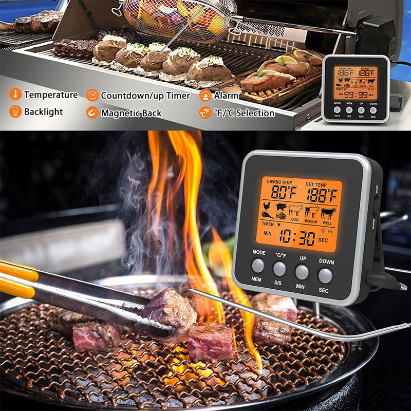 Digital BBQ Meat Thermometer with LCD Display