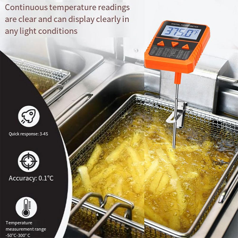 Digital Candy & Frying Thermometer with Pot Clip