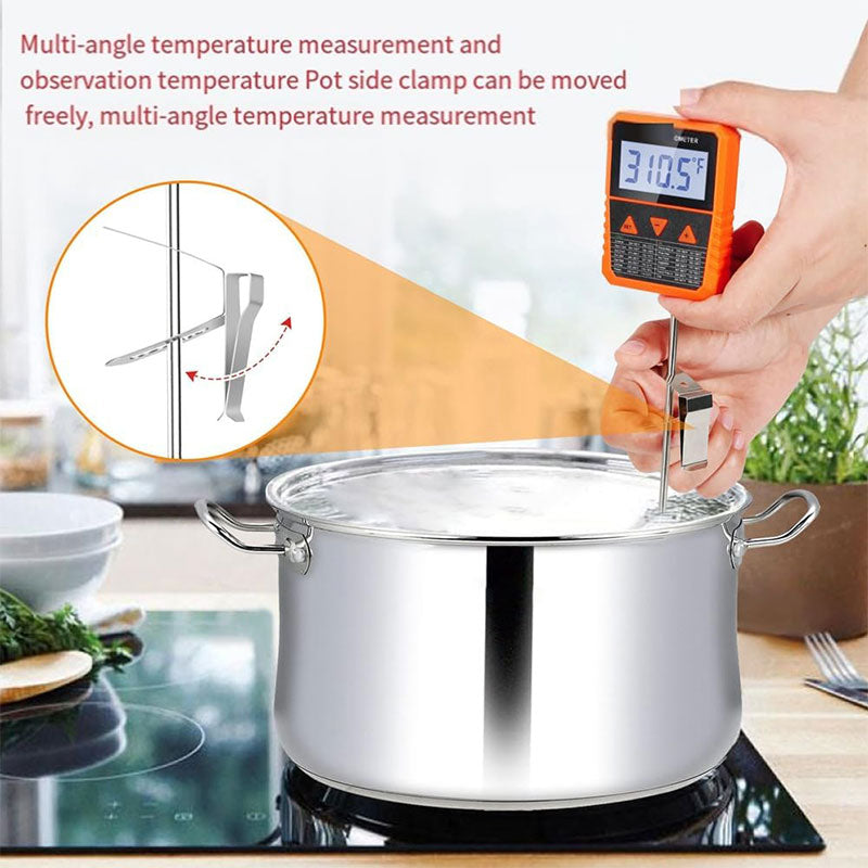 Digital Candy & Frying Thermometer with Pot Clip