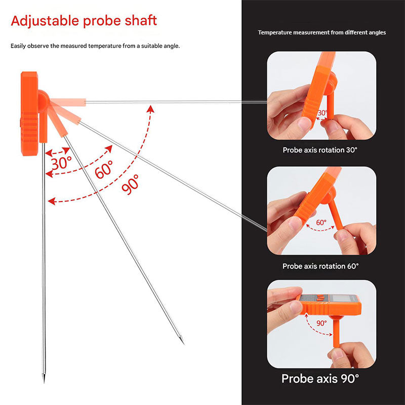 Digital Candy & Frying Thermometer with Pot Clip