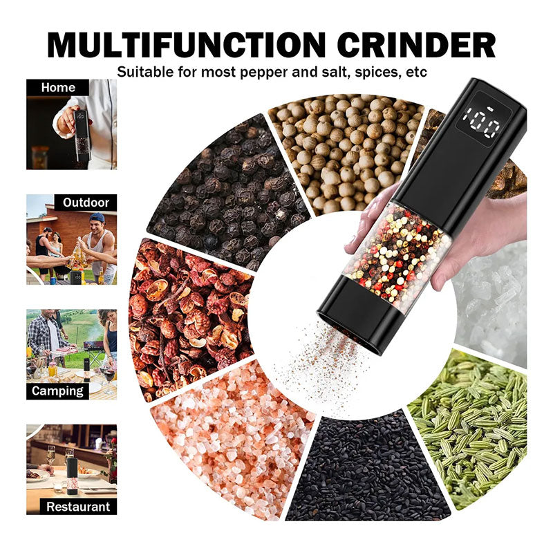 Digital Display Electric Salt & Pepper Mill