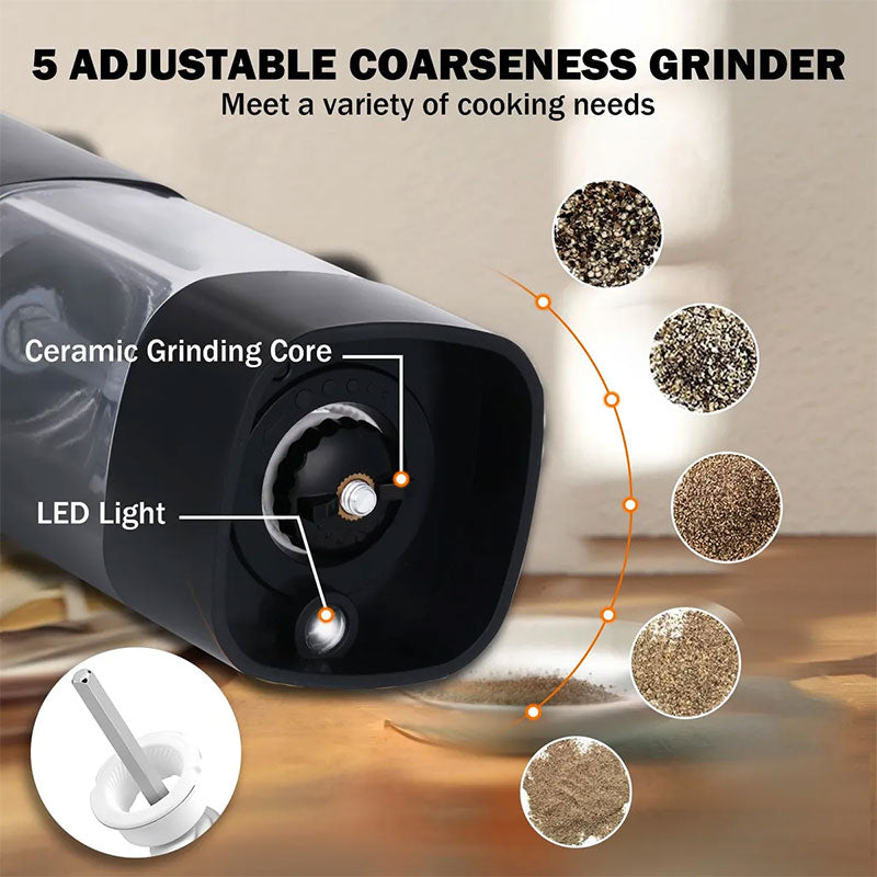 Digital Display Electric Salt & Pepper Mill