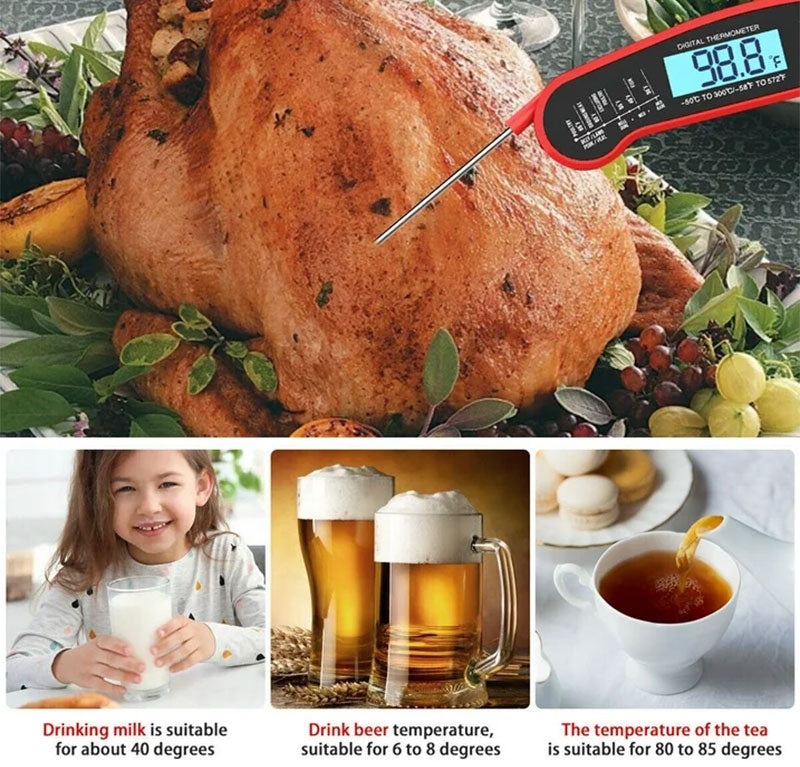 Digital Folding Kitchen Food Thermometer