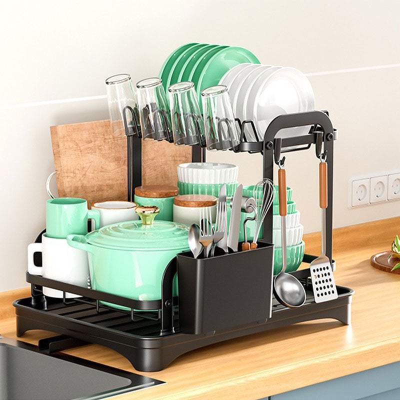 Double-Layer Kitchen Drain Dish Rack