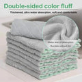 Double-layer Microfiber Towel Super Absorbent Coral Fleece Cleaning Cloths Kitchen Non-stick Oil Dishcloths Scouring Rag New wiktra