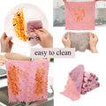 Double-sided Microfiber Kitchen Cloth Dish Towel Super Absorbent Coral Fleece Cleaning Cloths Easy To Clean Kitchen Scouring Rag wiktra