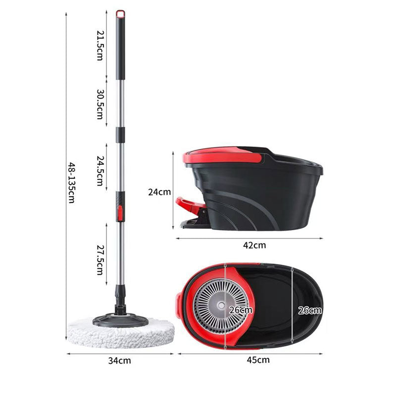 Dual-Drive Rotating Mop Set