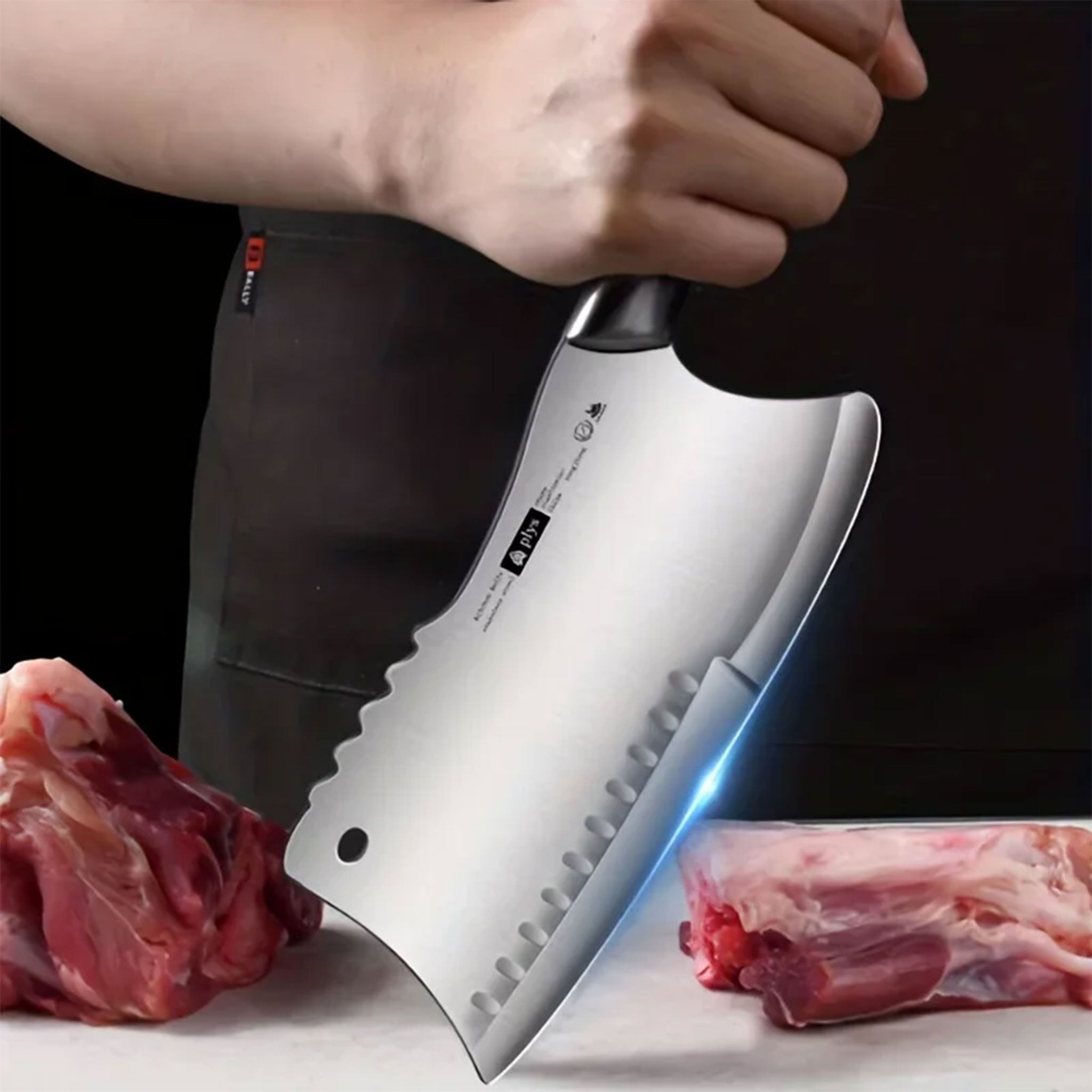 "Dual-Purpose Kitchen Knife – Vegetable & Meat Chopper"
