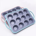 Easy Release Muffin Pans Stainless Steel Framed Silicone Muffin Pans Durable Silicone Muffin Pan 12 Cupcake Baking for Cheese wiktra