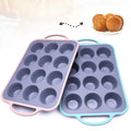 Easy Release Muffin Pans Stainless Steel Framed Silicone Muffin Pans Durable Silicone Muffin Pan 12 Cupcake Baking for Cheese wiktra