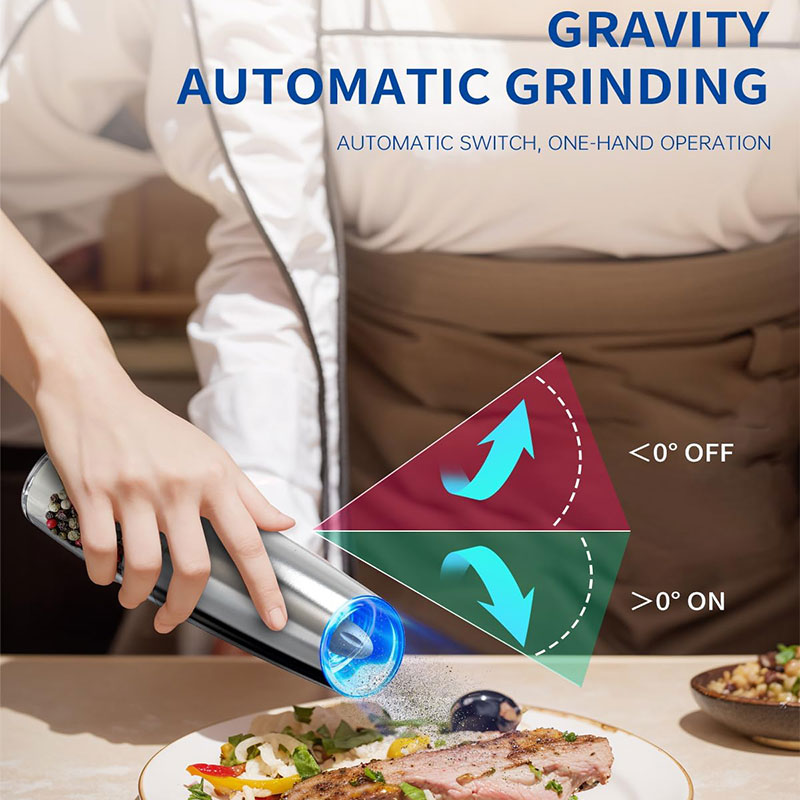 Electric Gravity Pepper & Salt Grinder