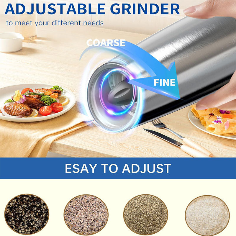 Electric Gravity Pepper & Salt Grinder