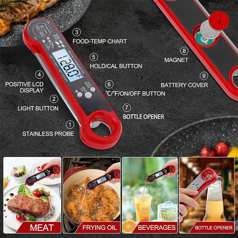 Electronic Folding Meat Probe Thermometer