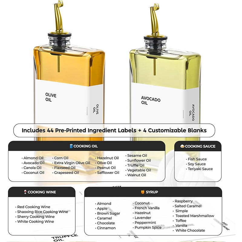 Empty Square Glass Bottle with Nozzle