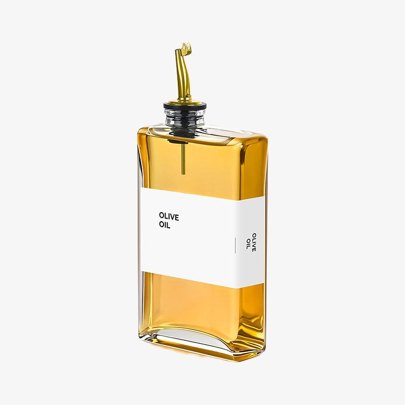 Empty Square Glass Bottle with Nozzle