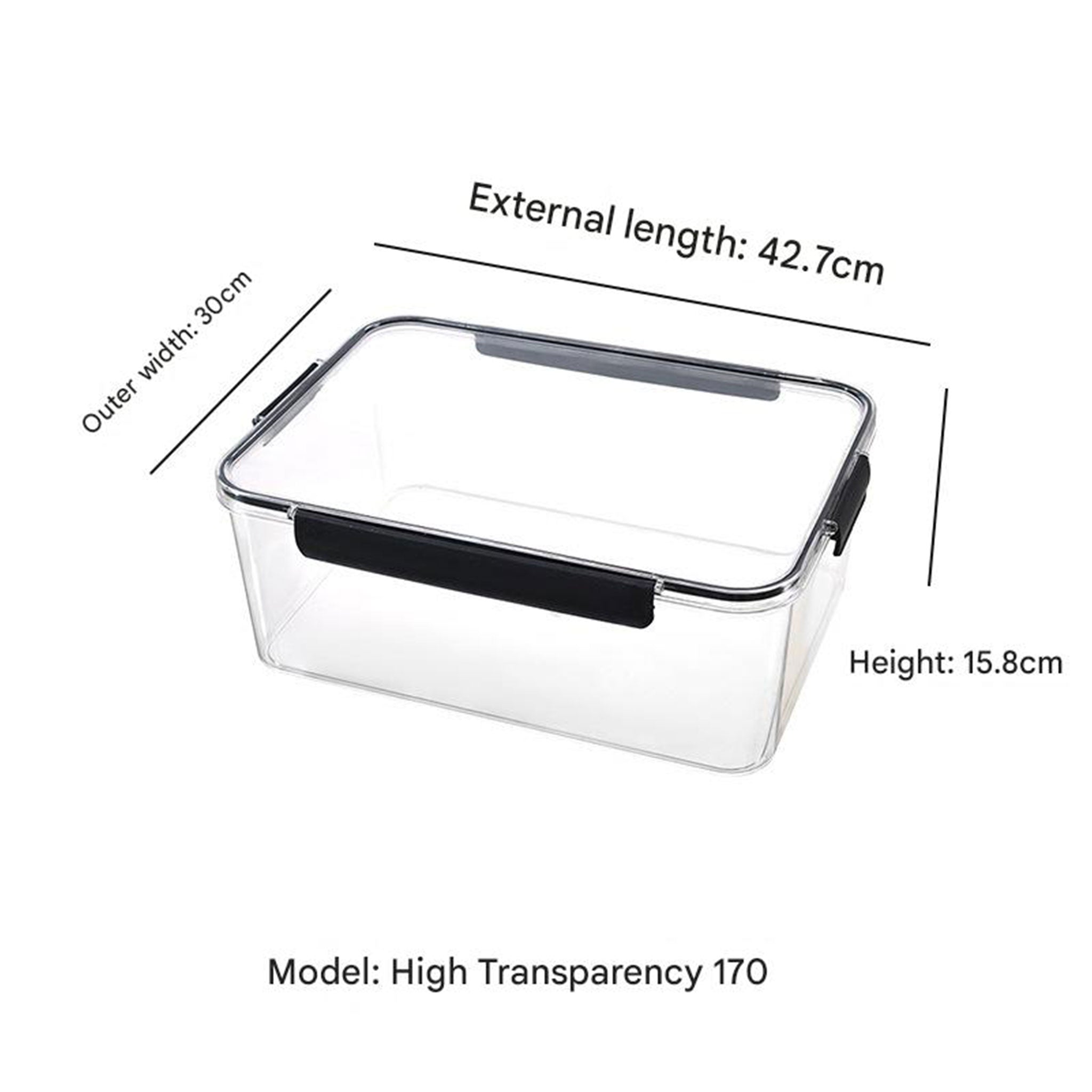 Extra Large Transparent Food Storage Box
