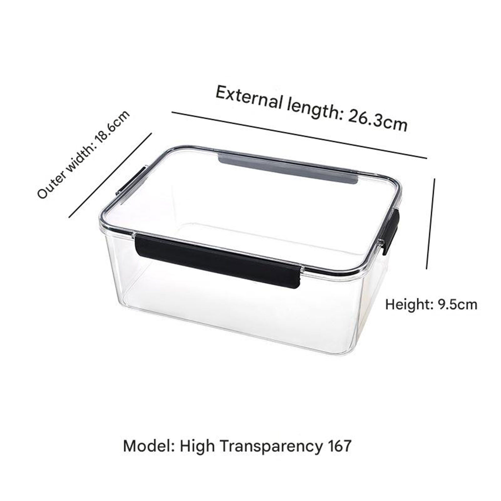 Extra Large Transparent Food Storage Box