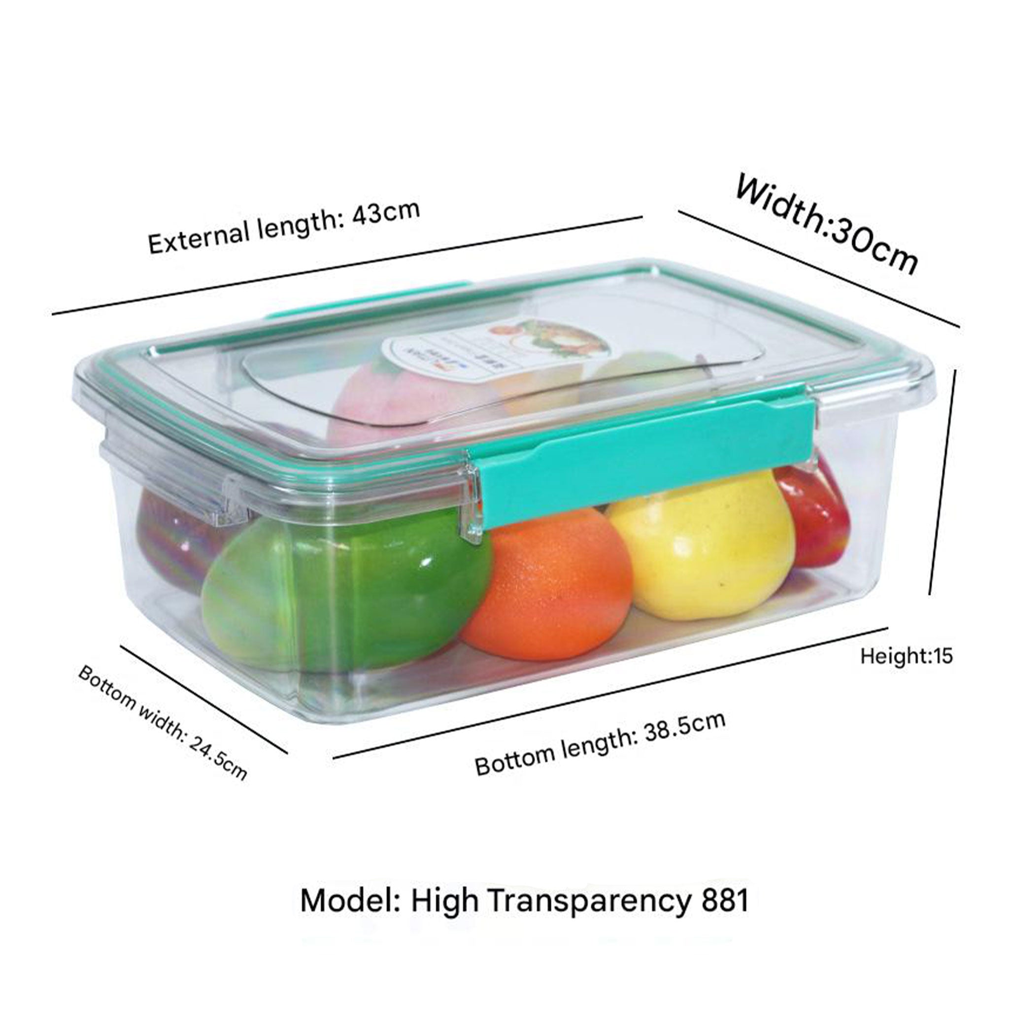 Extra Large Transparent Food Storage Box