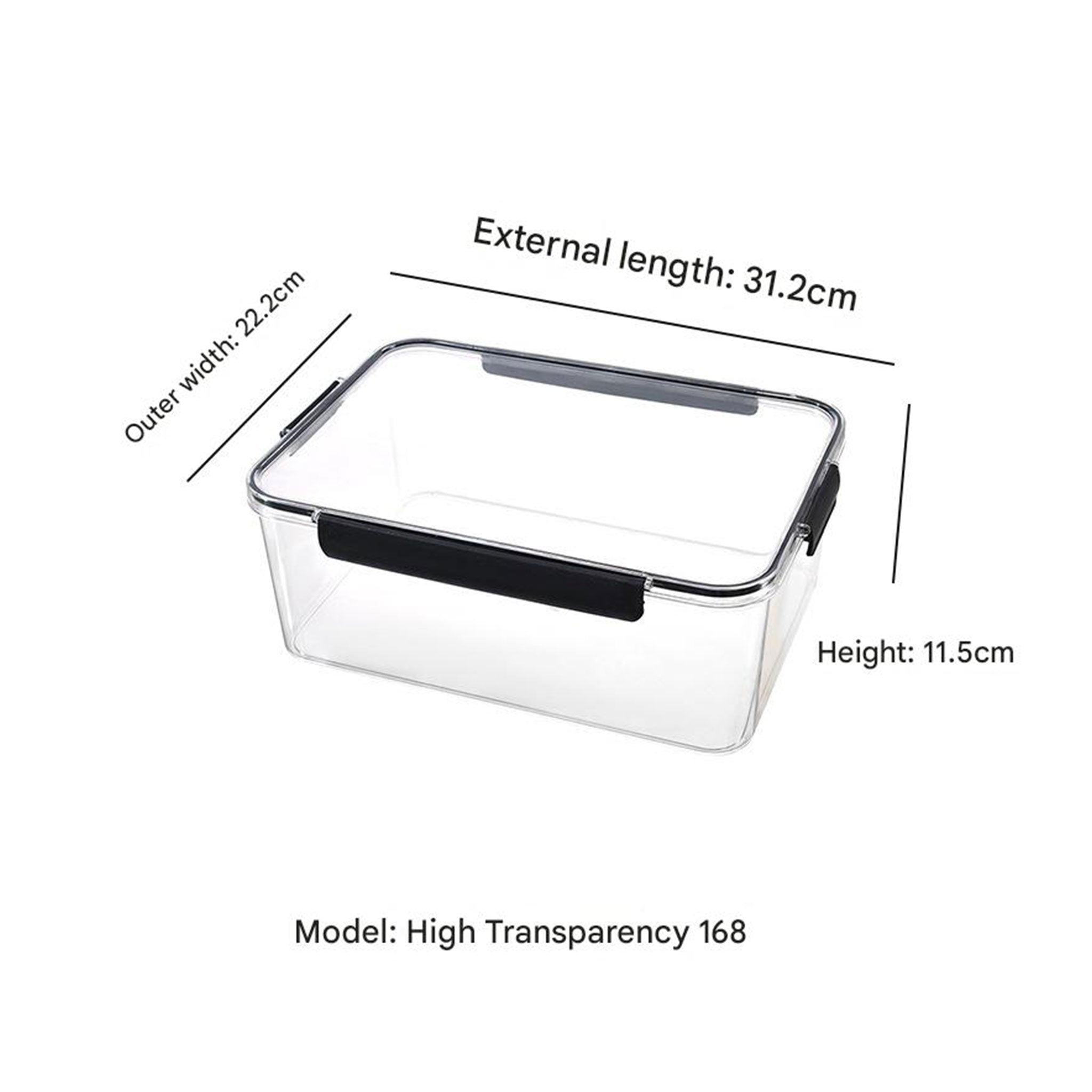 Extra Large Transparent Food Storage Box