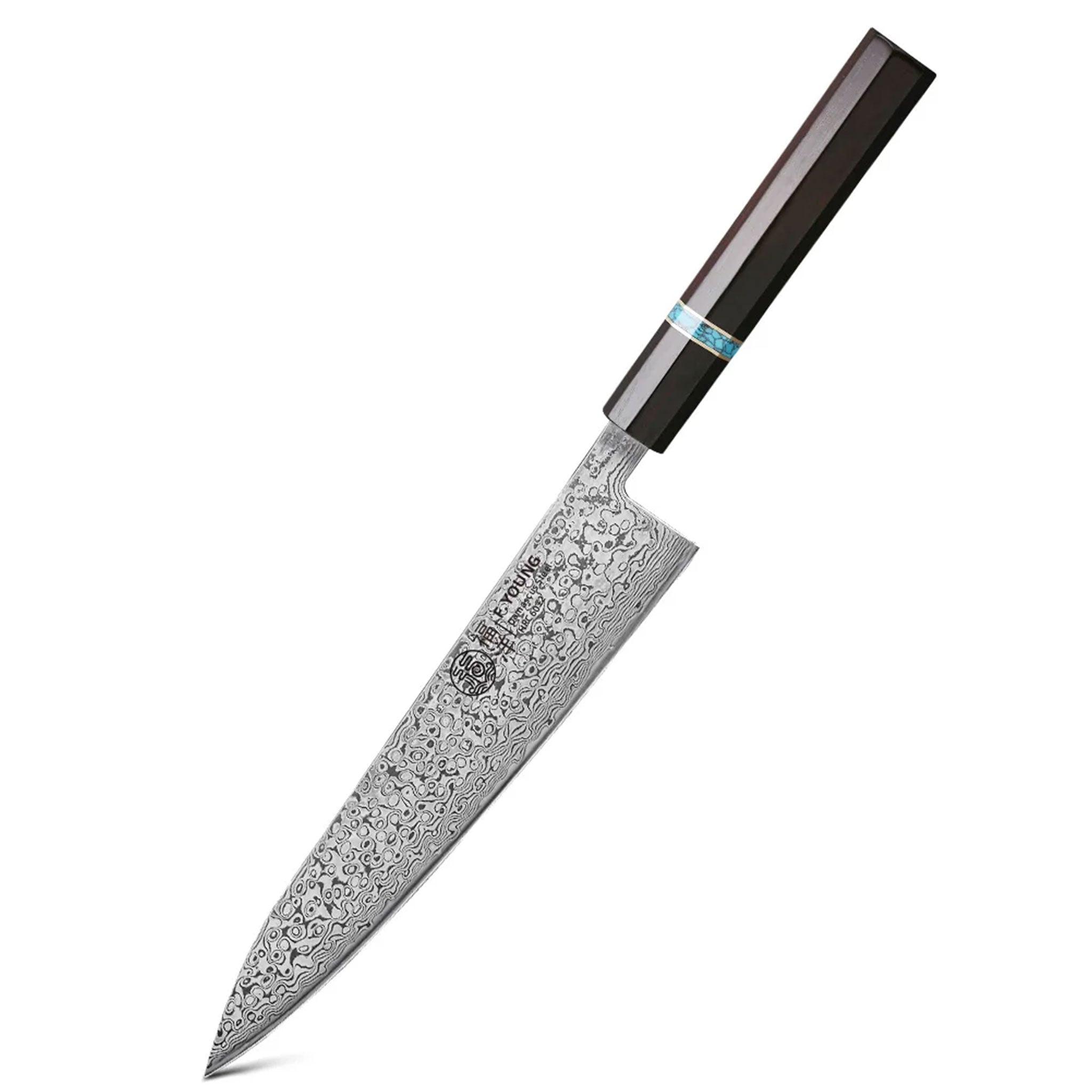 F.YOUNG 8.2" Handmade Damascus Steel Chef Knife